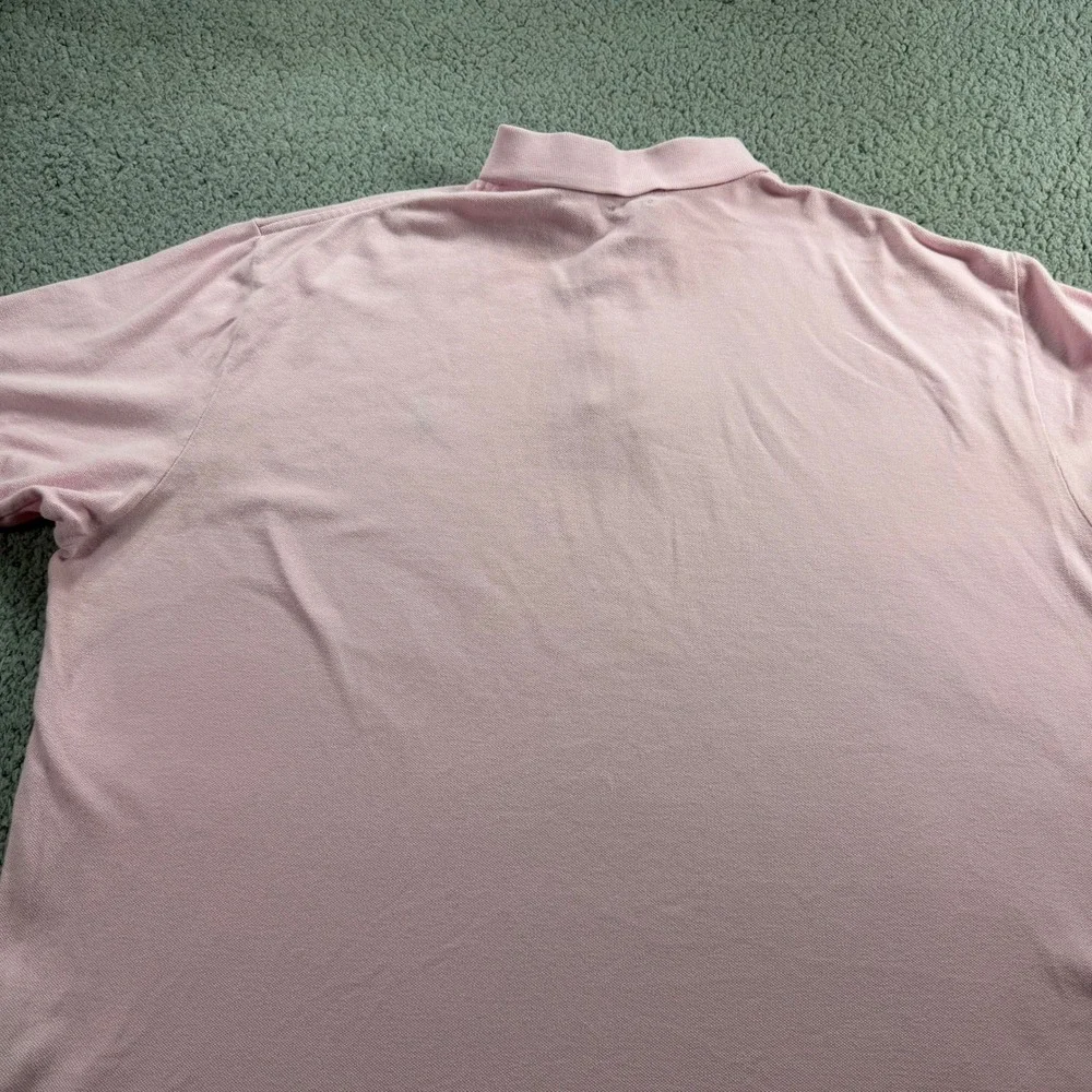Polo Ralph Lauren Mens XXL Classic Fit Pink Short Sleeve Mesh Polo Shirt
